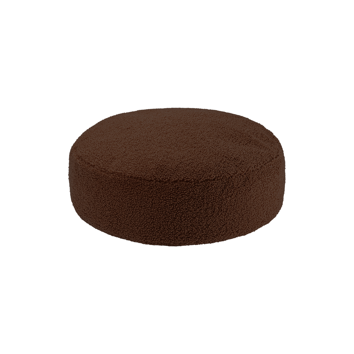 Wigiwama Round Ottoman - Teddy Boucle