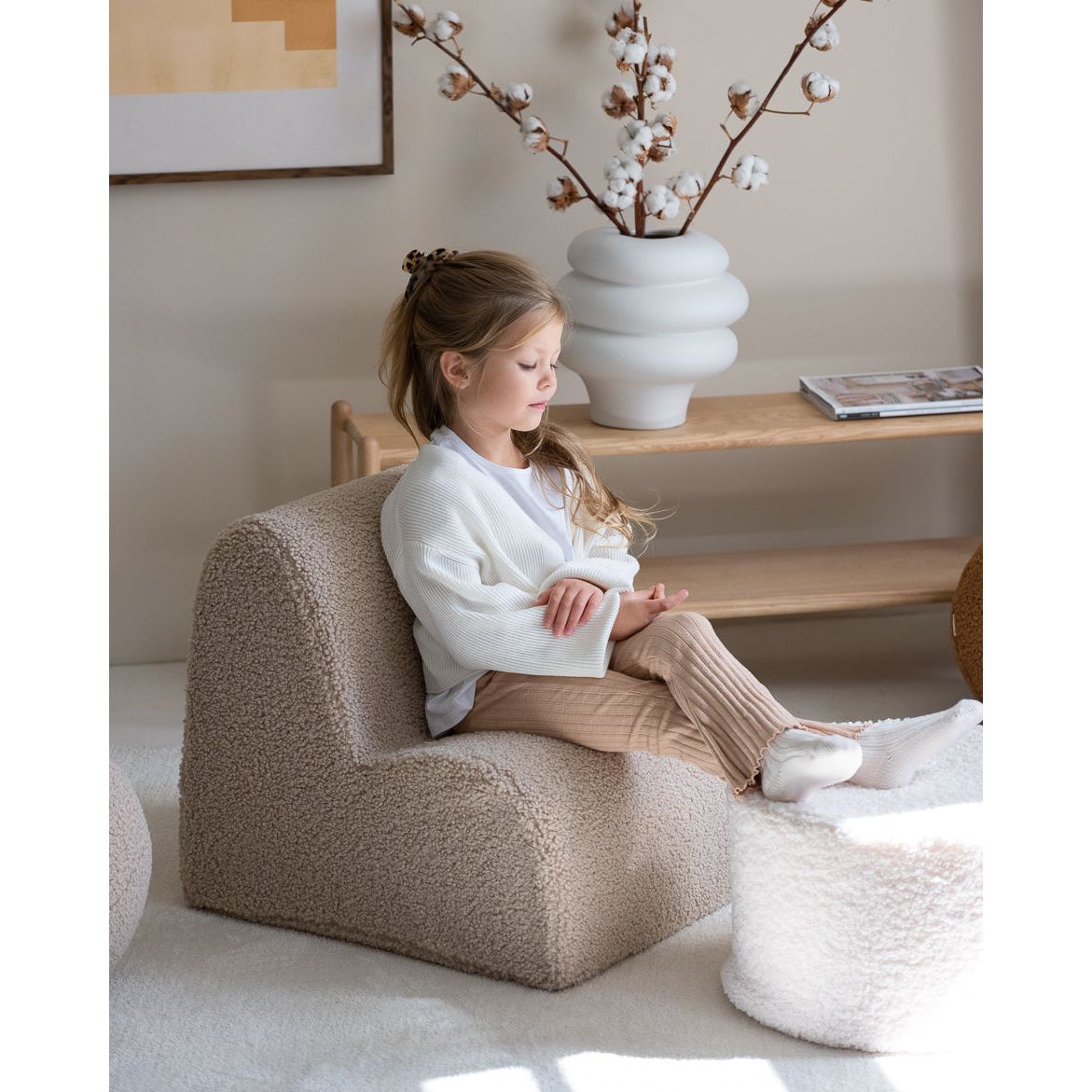 Wigiwama Cloud Chair - Teddy Boucle
