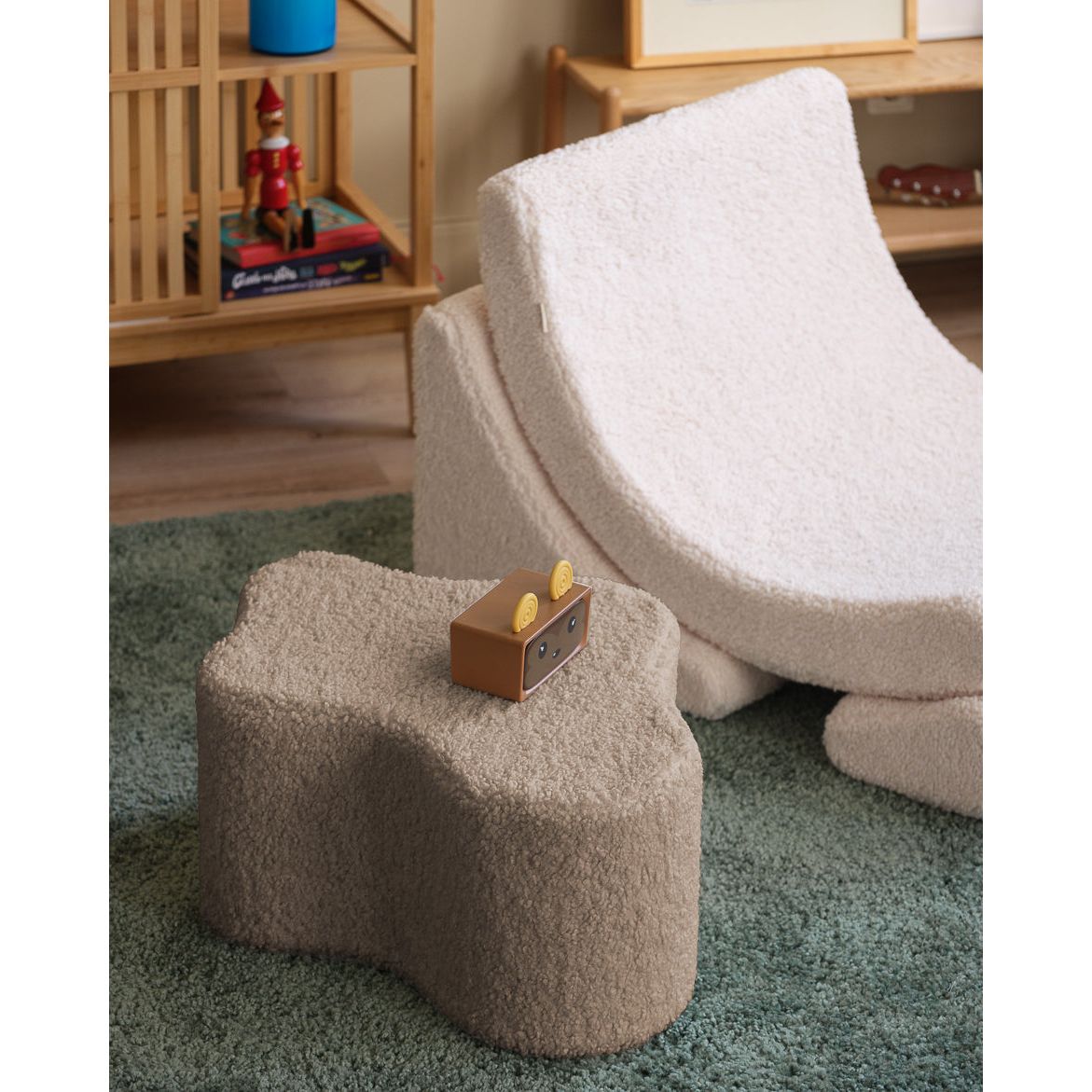 Wigiwama Cloud Pouffe - Teddy Boucle