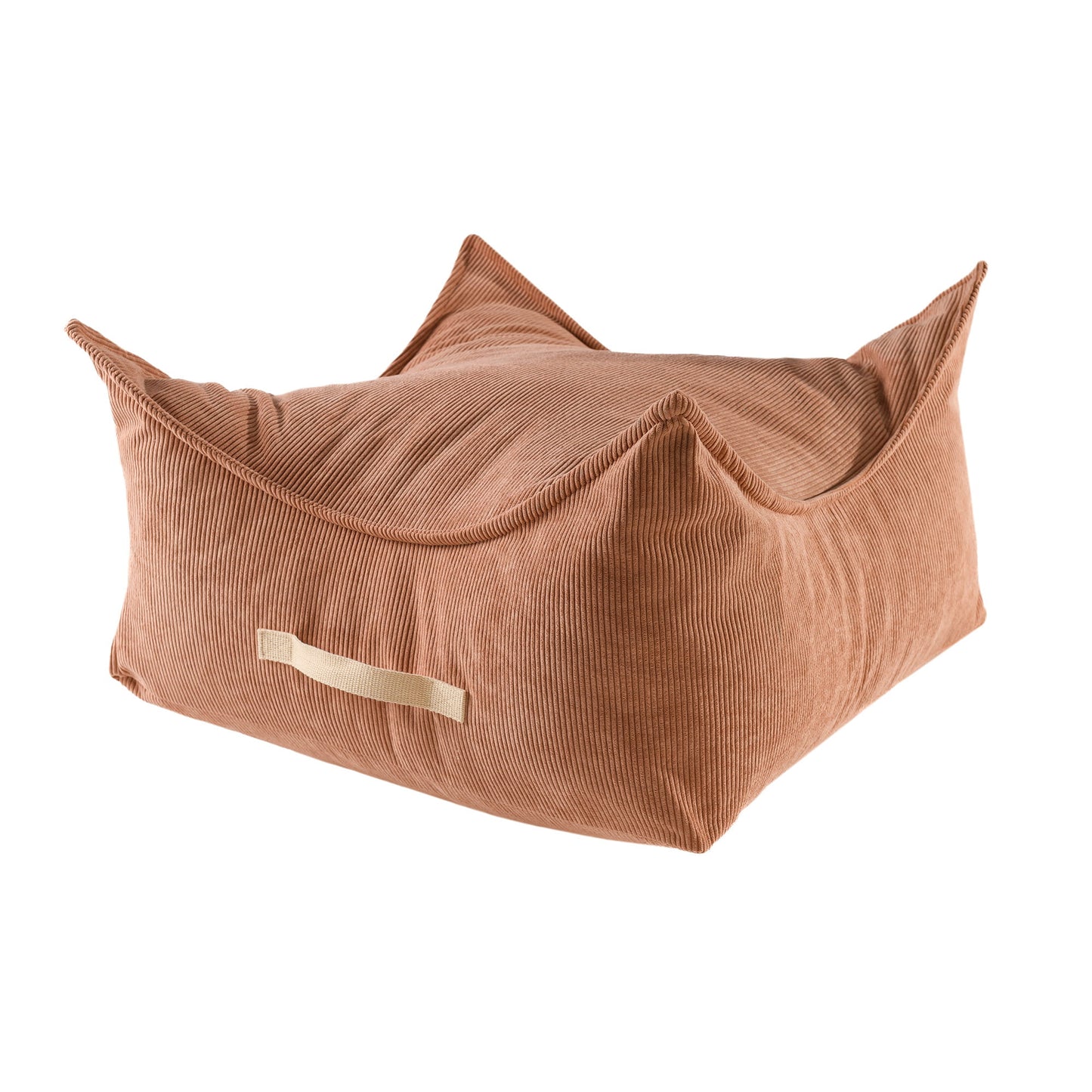 Meow Baby Corduroy Square Pouffe For Children