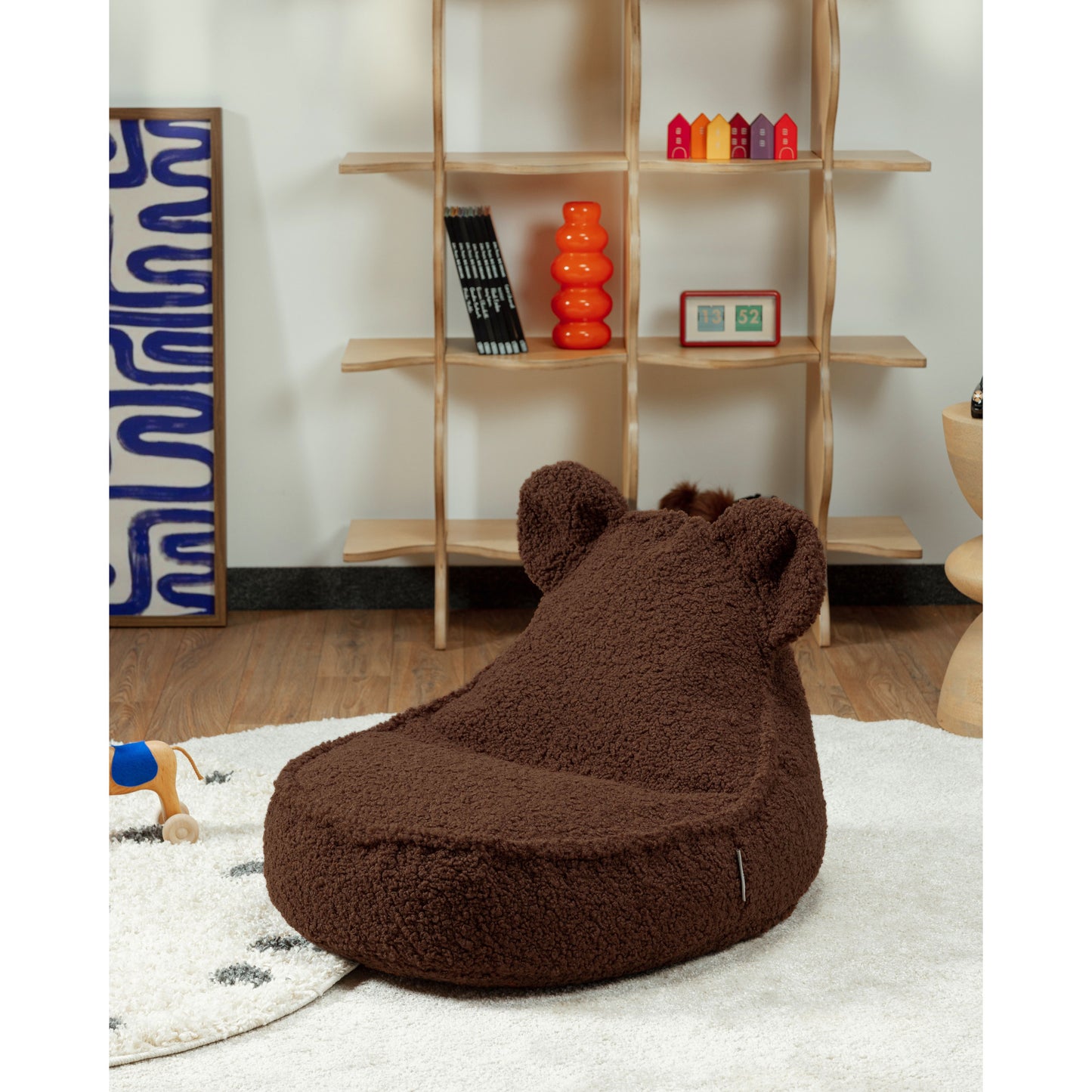 Wigiwama Bear Beanbag - Teddy Boucle