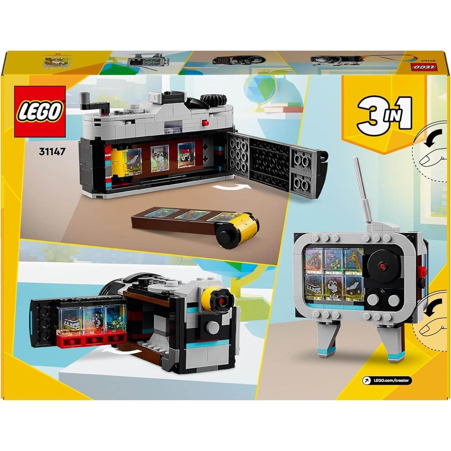 Lego Creator 3 in 1 31147 Retro Camera Buildable Toy for Ages 8 and Up