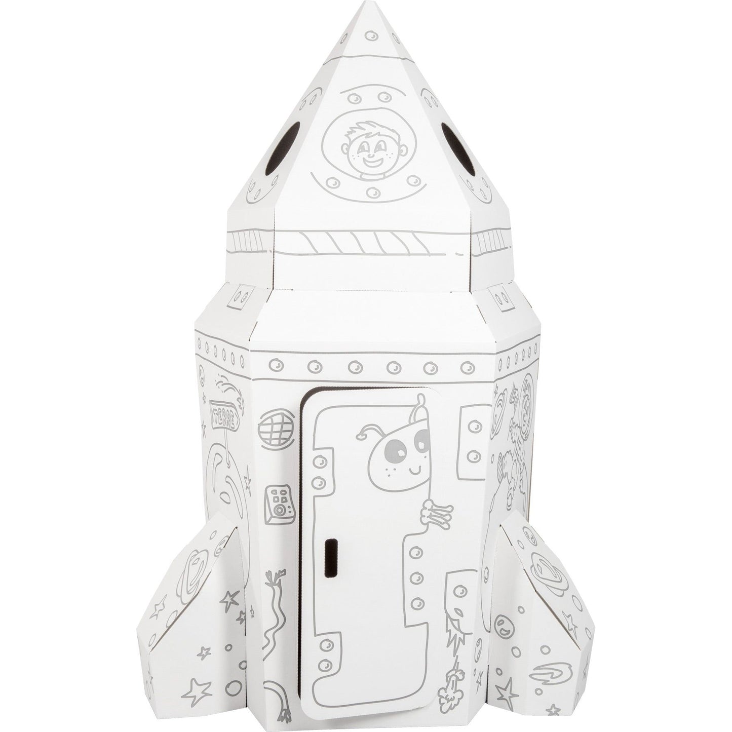 Small Foot Rocket Cardboard Playhouse