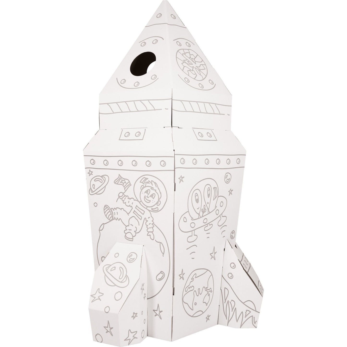 Small Foot Rocket Cardboard Playhouse