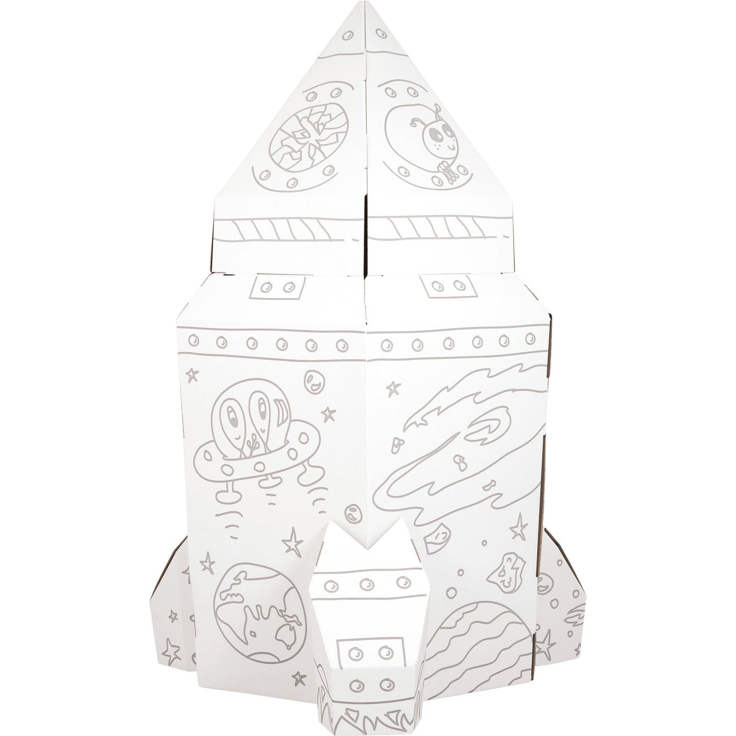 Small Foot Rocket Cardboard Playhouse