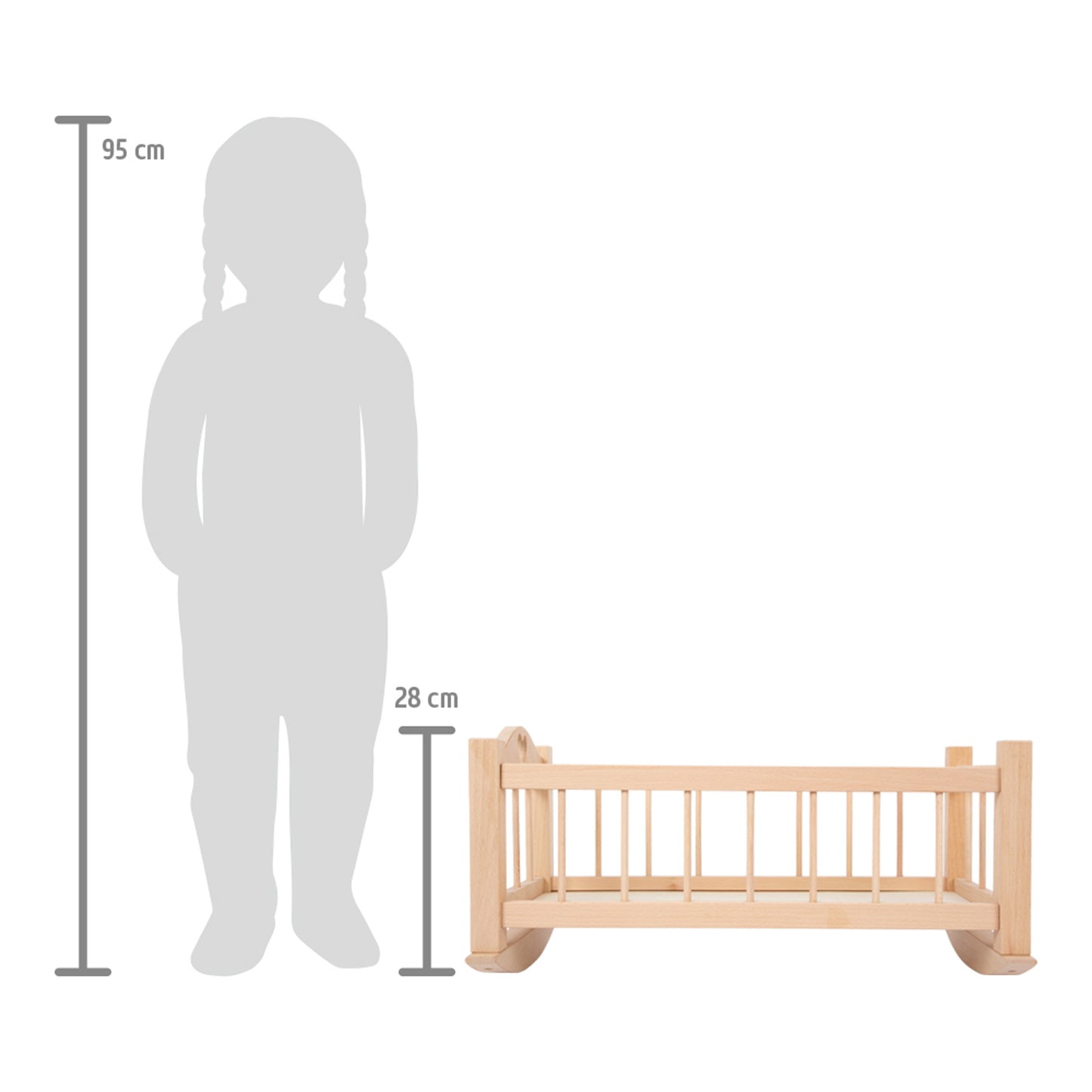 Small Foot Doll‘s Cradle Natural