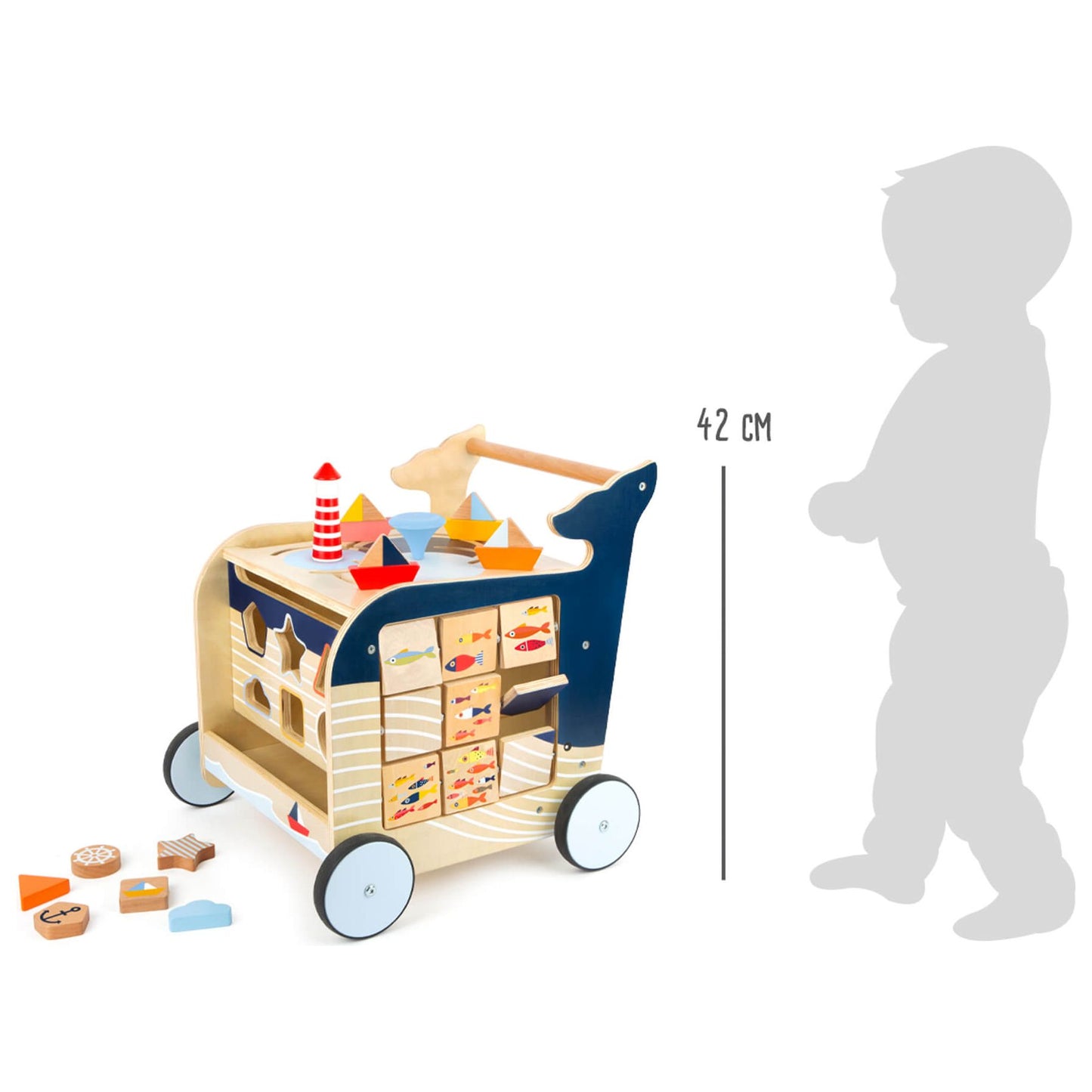 Small Foot Baby Walker Whale