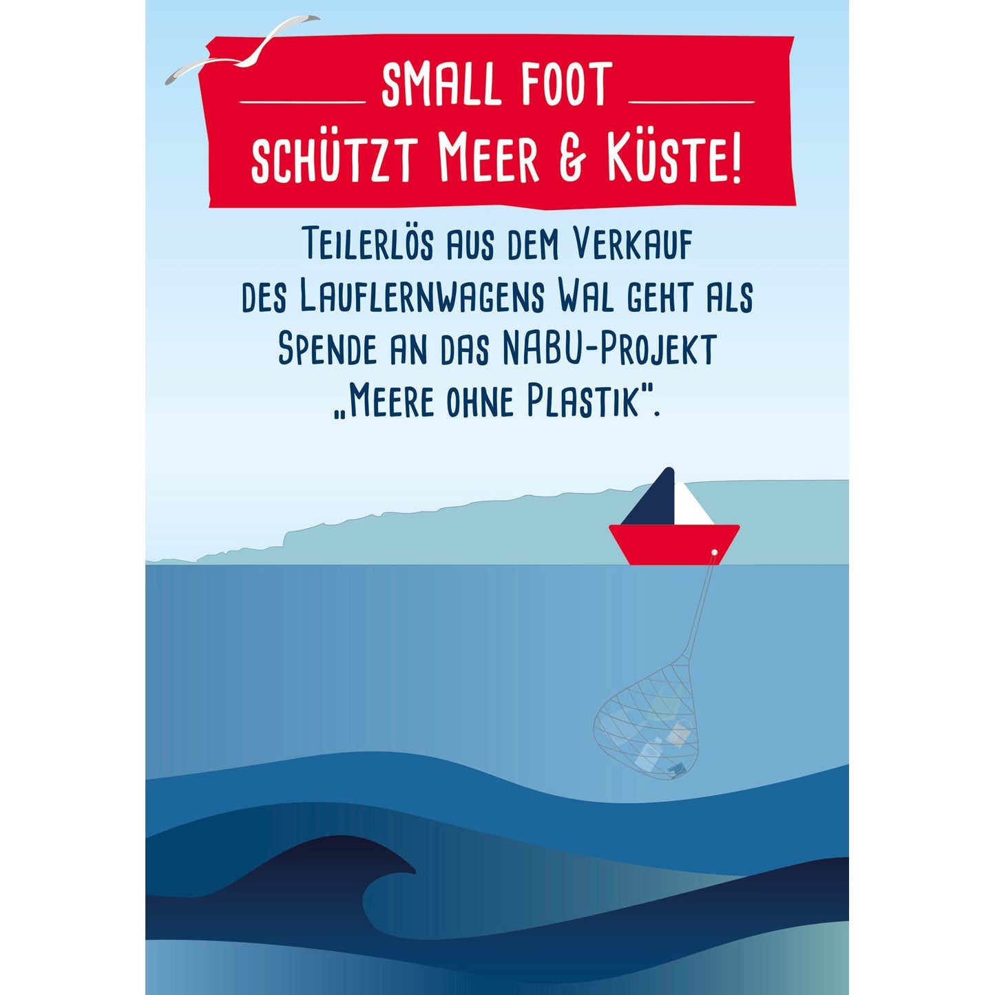 Small Foot Baby Walker Whale