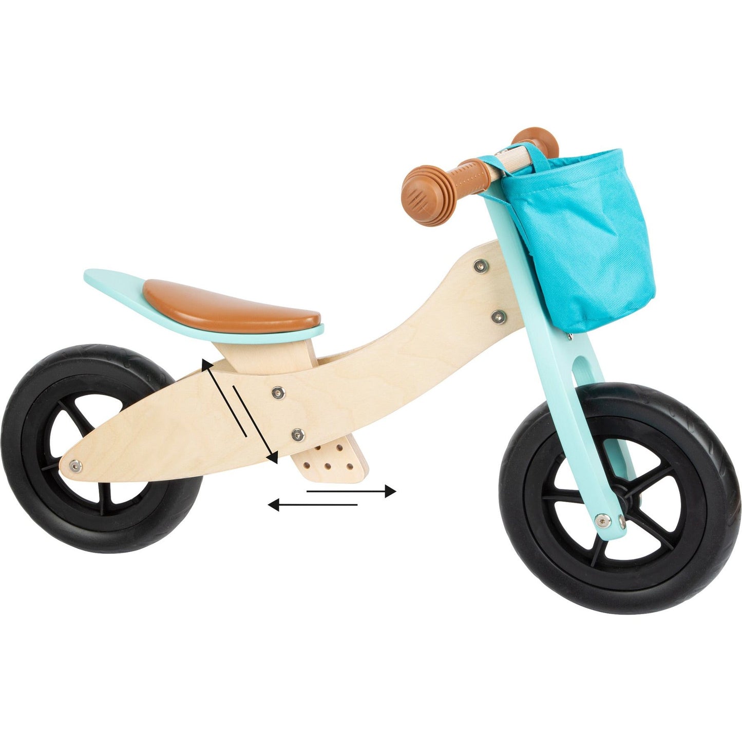 Small Foot Training Balance Bike and Trike Turquoise Maxi