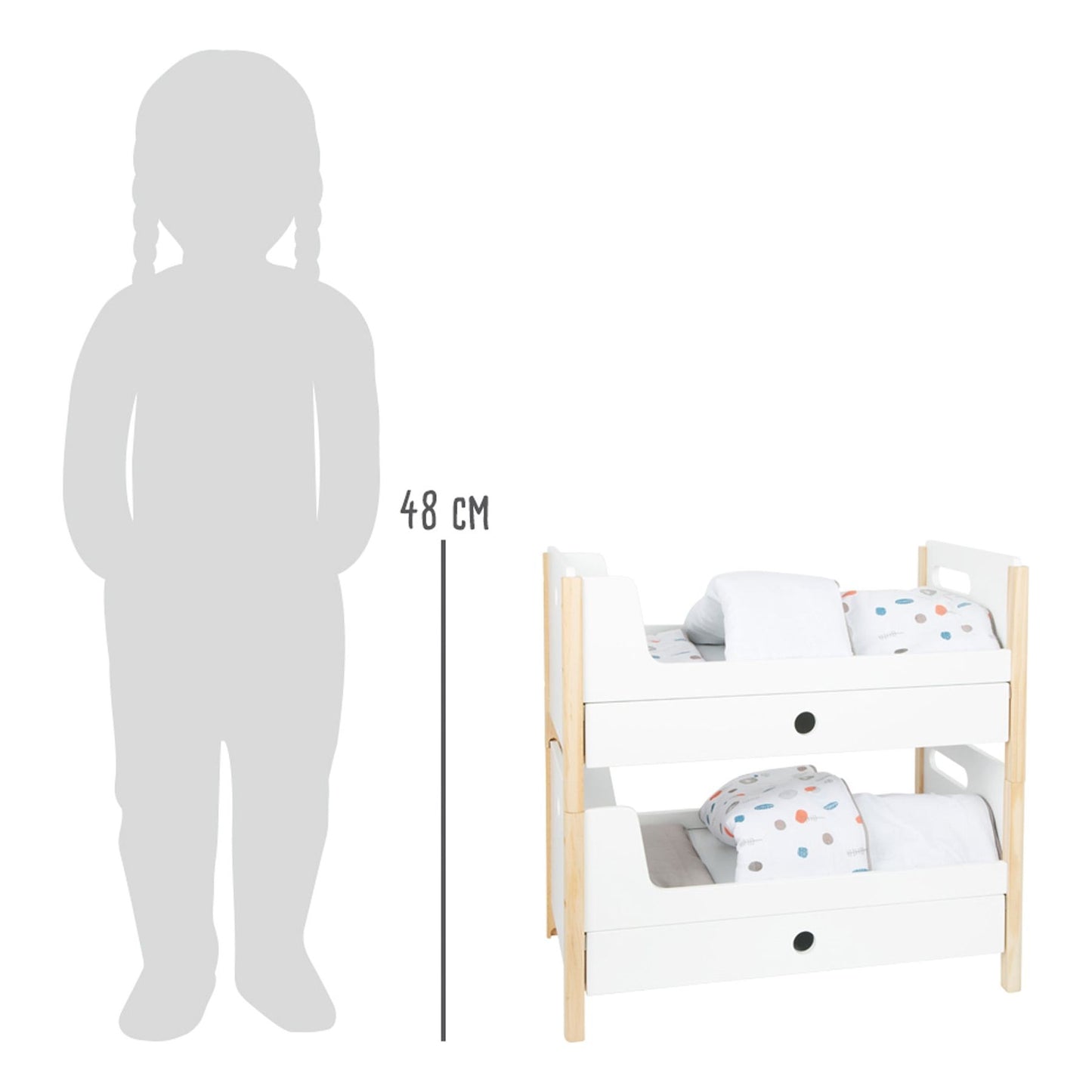Small Foot Doll's Loft Bed Little Button