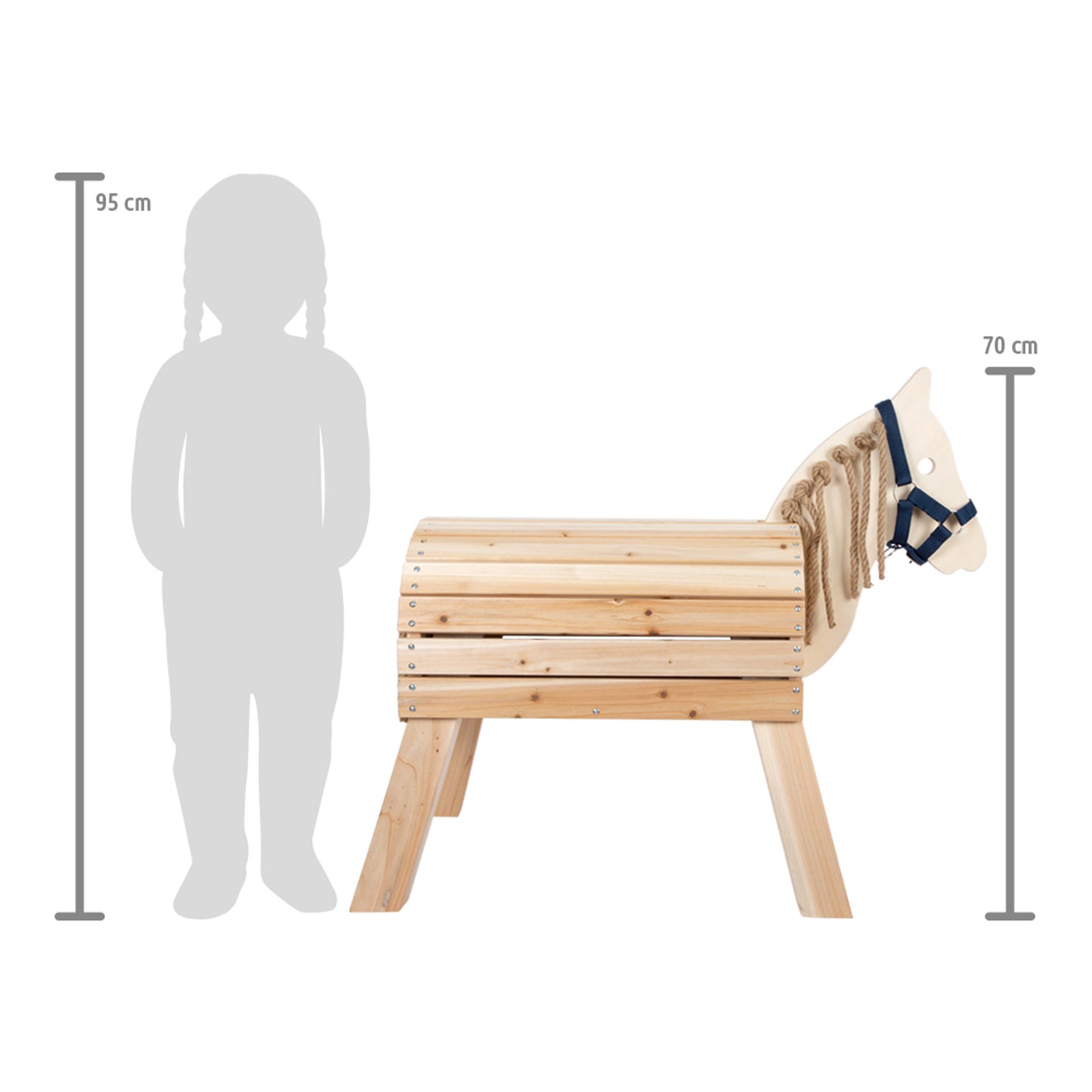 Small Foot Compact Wooden Horse