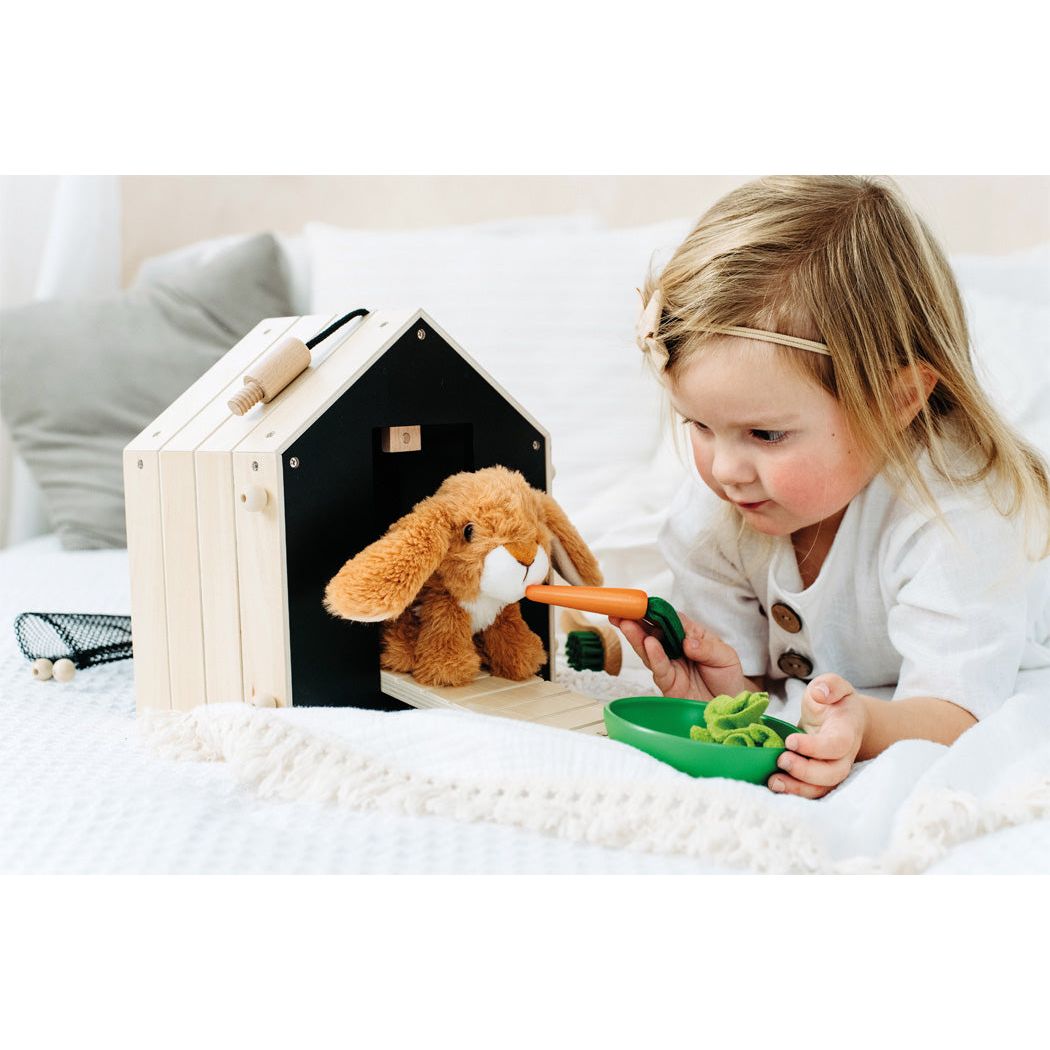 Small Foot Rabbit Hutch with Enclosure
