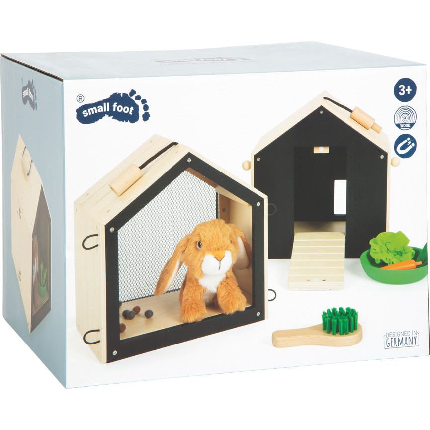 Small Foot Rabbit Hutch with Enclosure