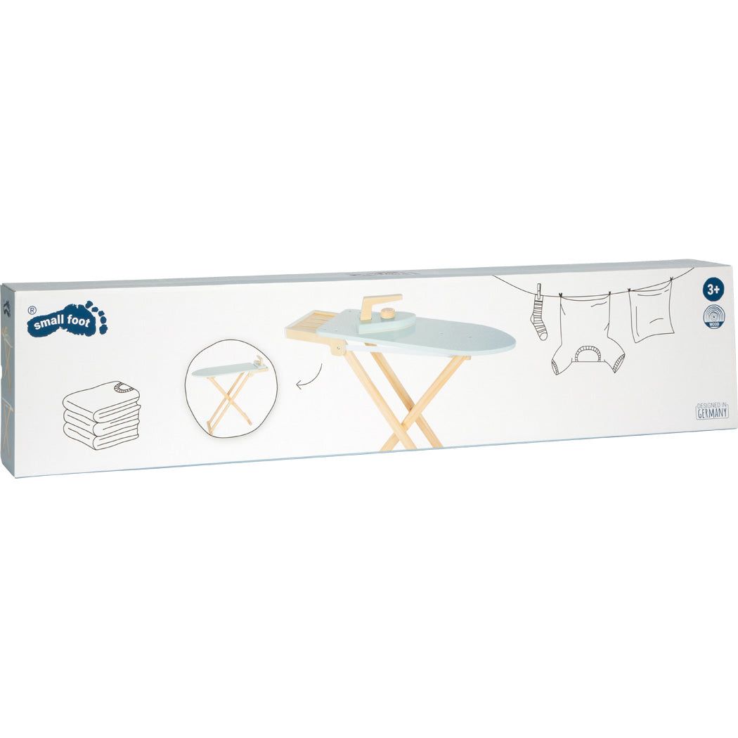 Small Foot Wooden Ironing Board With Iron