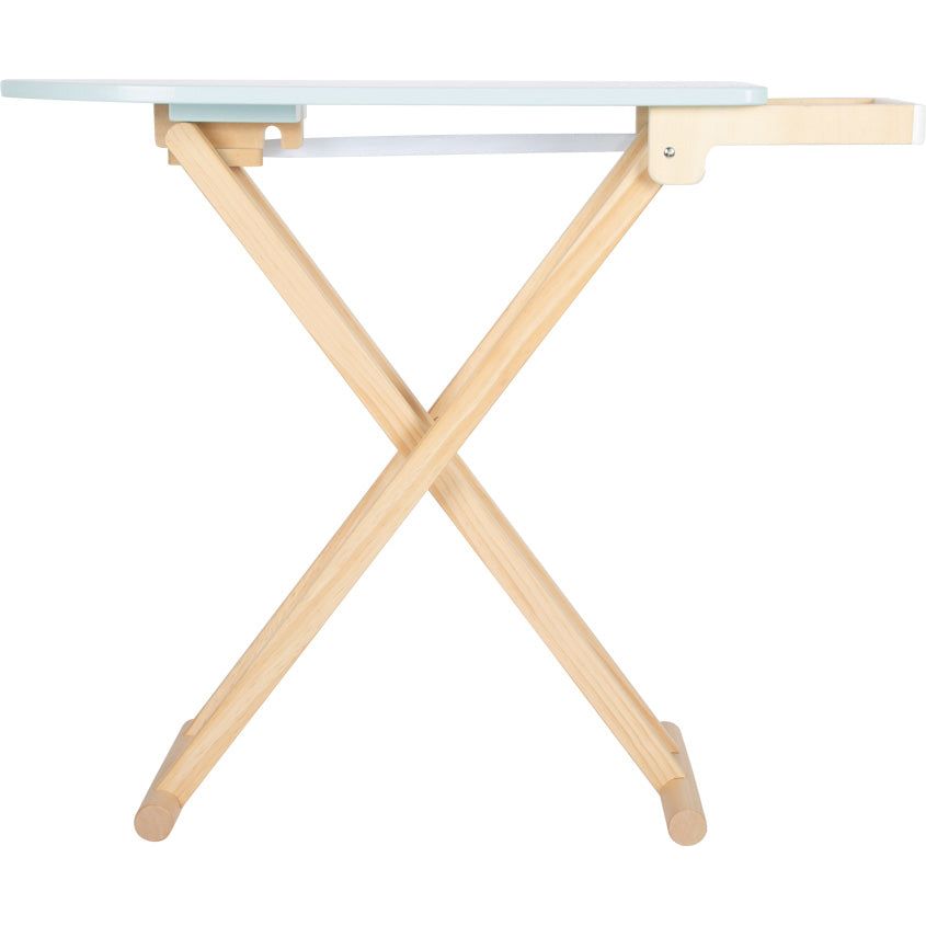 Small Foot Wooden Ironing Board With Iron
