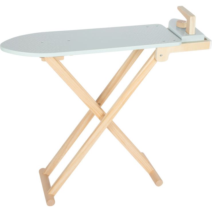 Small Foot Wooden Ironing Board With Iron