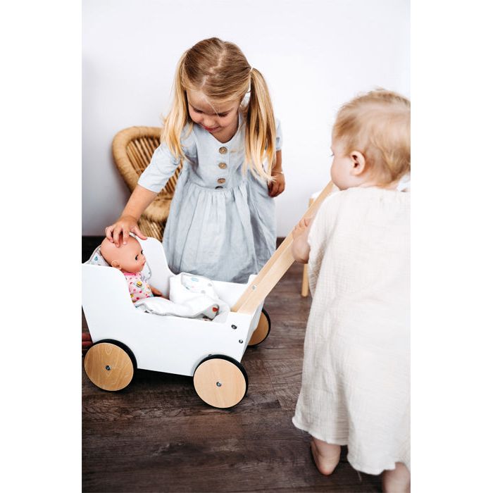 Small Foot Push-Along Doll Pram "Little Button"