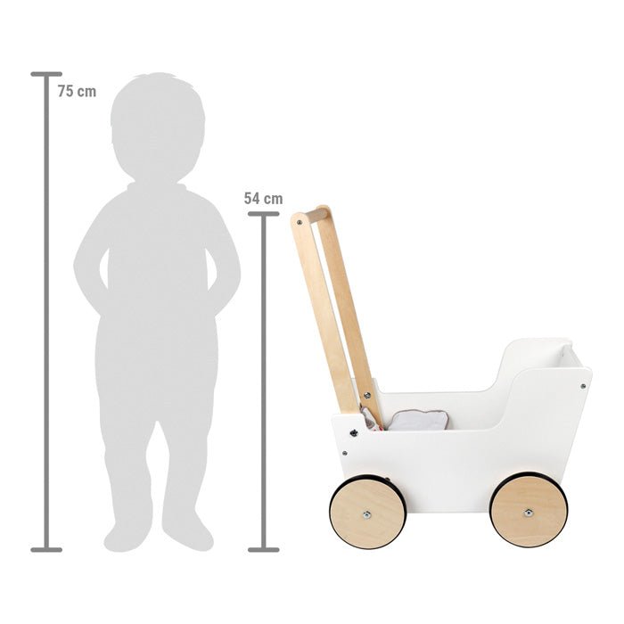Small Foot Push-Along Doll Pram "Little Button"