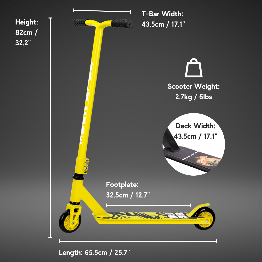 BOLDCUBE Yellow - Stunt Scooter