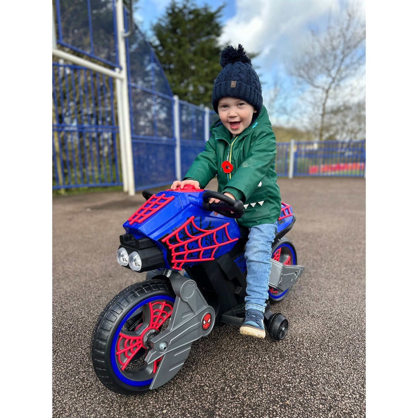 Huffy Spiderman Motorcycle 6V