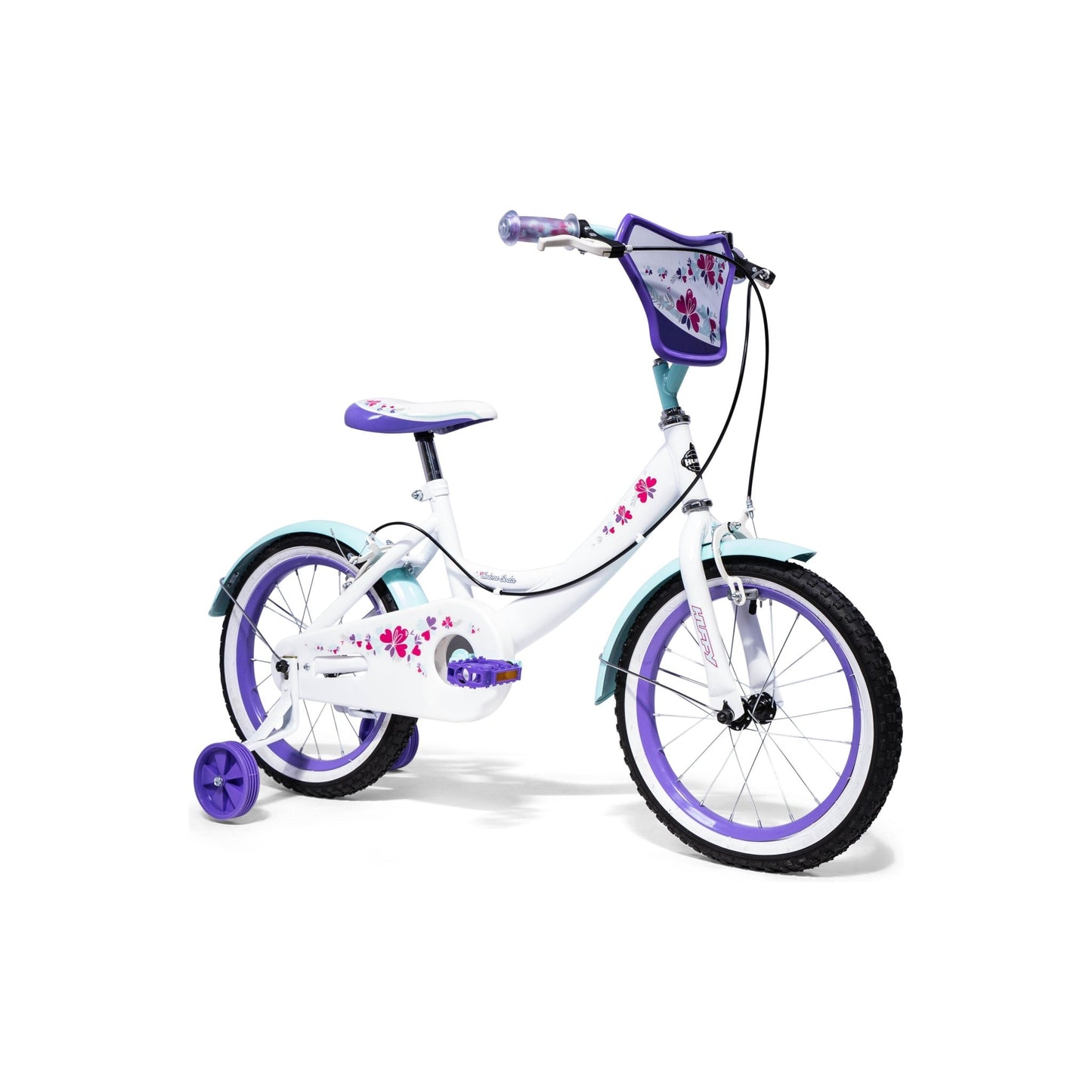 Huffy Creme Soda 16" Bike - White/Turquoise/Pink