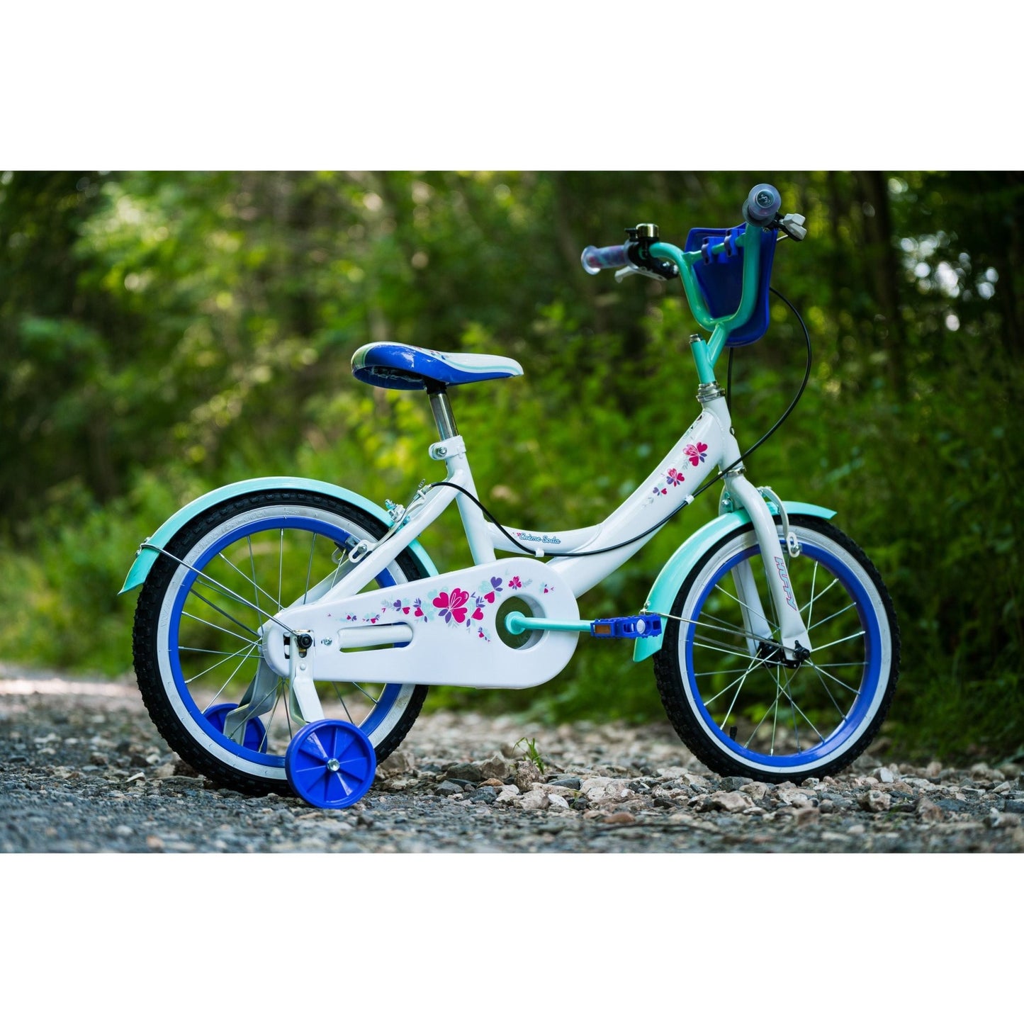Huffy Creme Soda 16" Bike - White/Turquoise/Pink