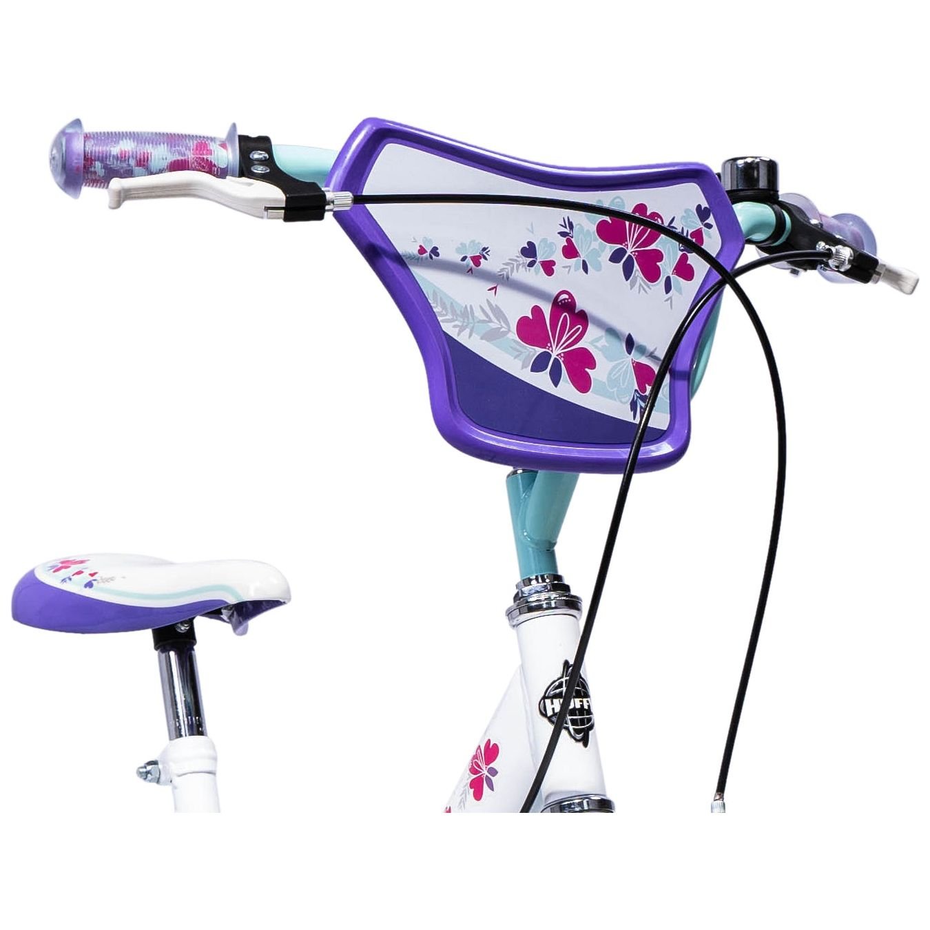 Huffy Creme Soda 16" Bike - White/Turquoise/Pink