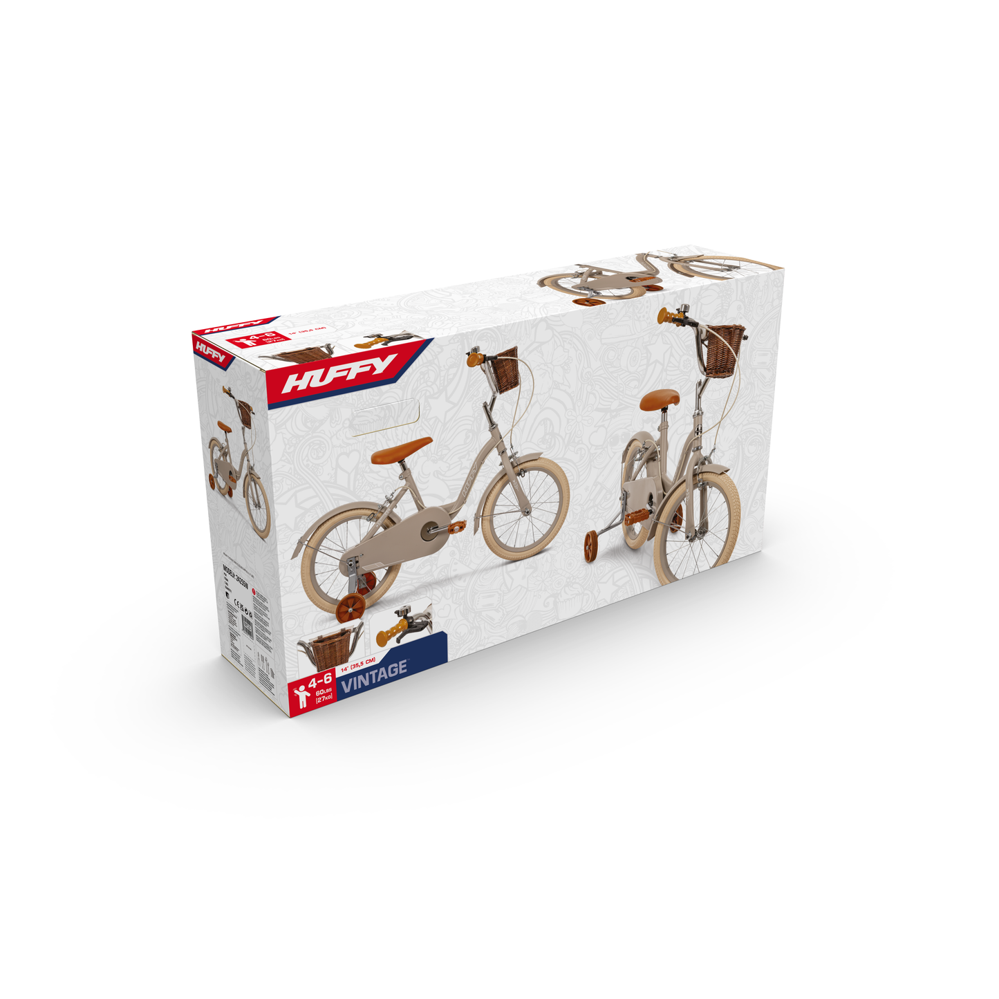 Huffy Vintage 14in Bike - Grey Matte