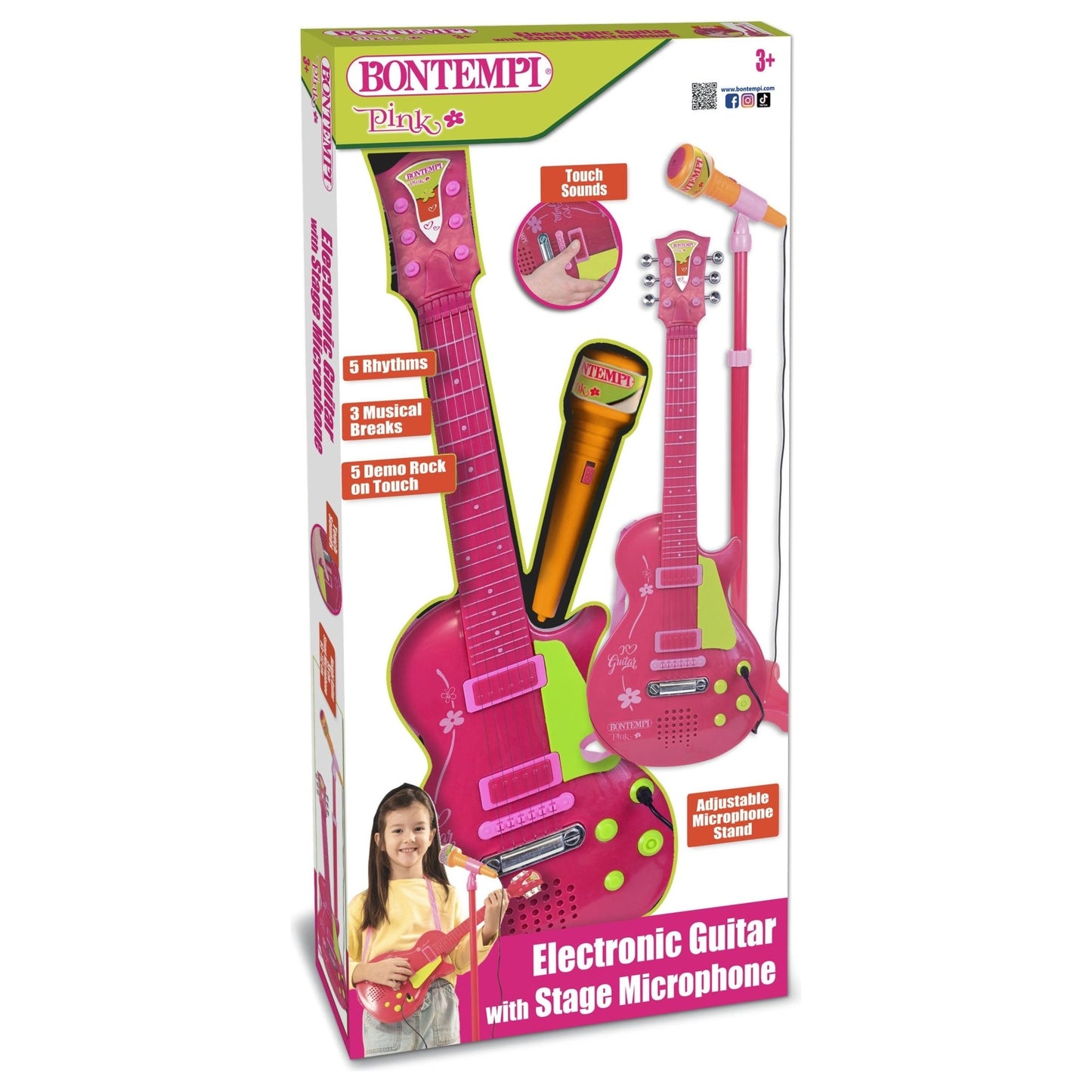 Bontempi Electronic Rock Guitar - PINK