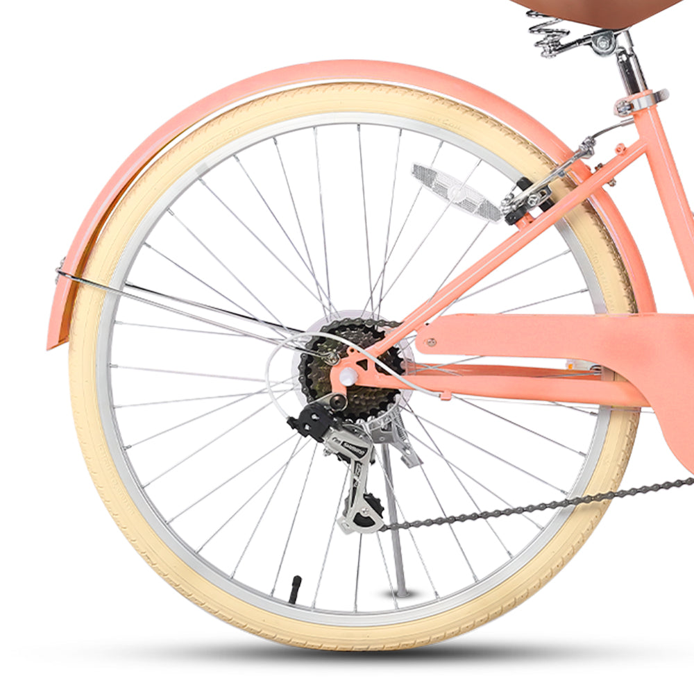 Glerc 26 Inch Beach Cruiser Hybrid Kids Bike - Missy