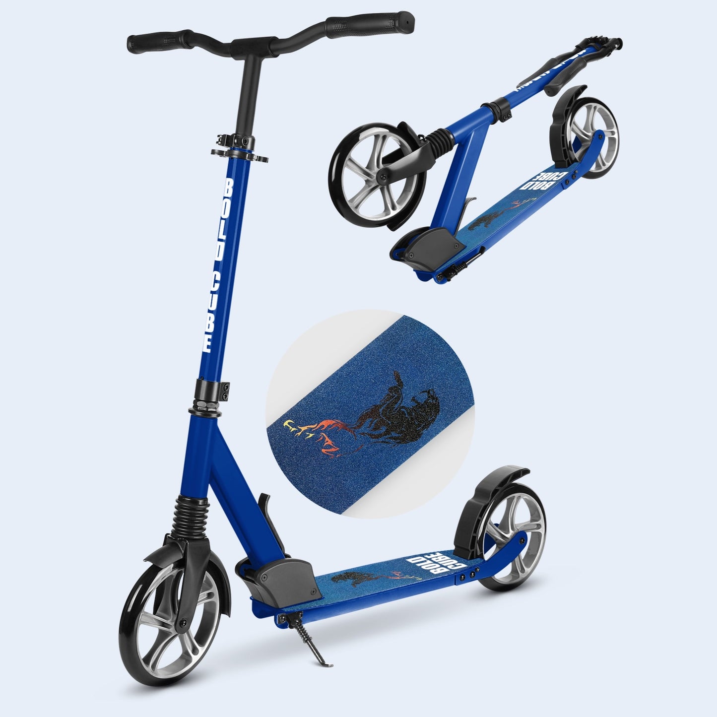 BOLDCUBE Navy - Big 2 Wheel Scooter