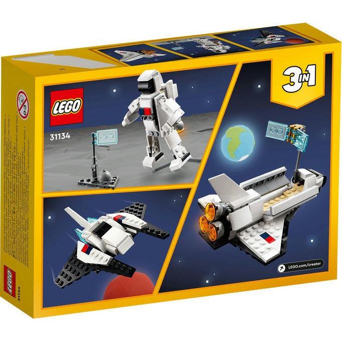 Lego Creator 3 in 1 31134 Space Shuttle Playset for Ages 6 and Up