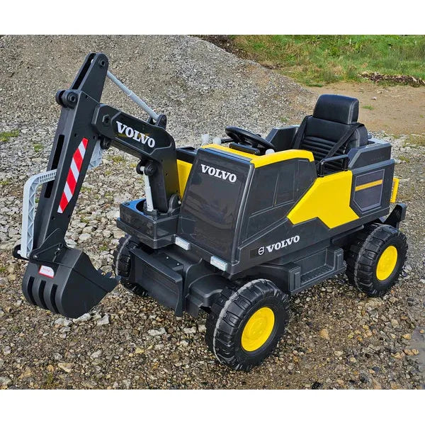 Licensed Volvo 12V Electric Digger & Excavator Ride On