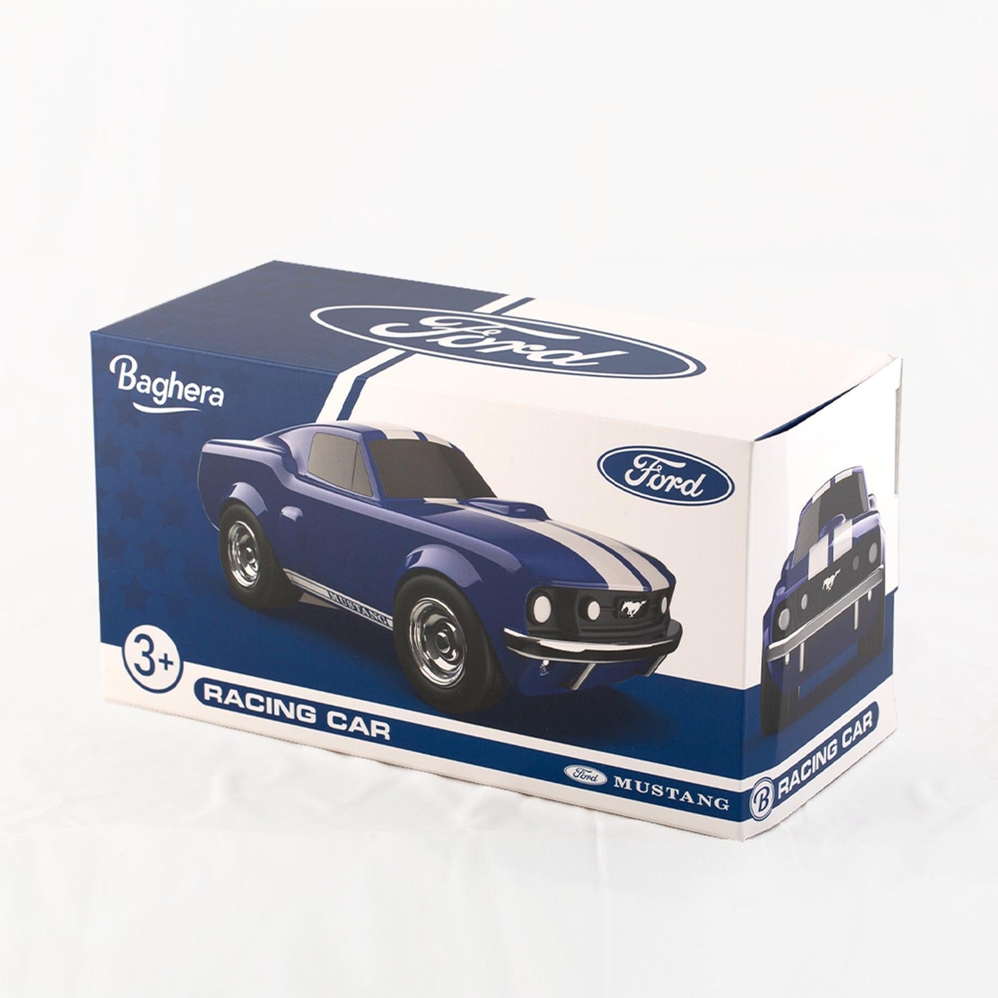 Ford Mustang Racing Car Blue Toy Car