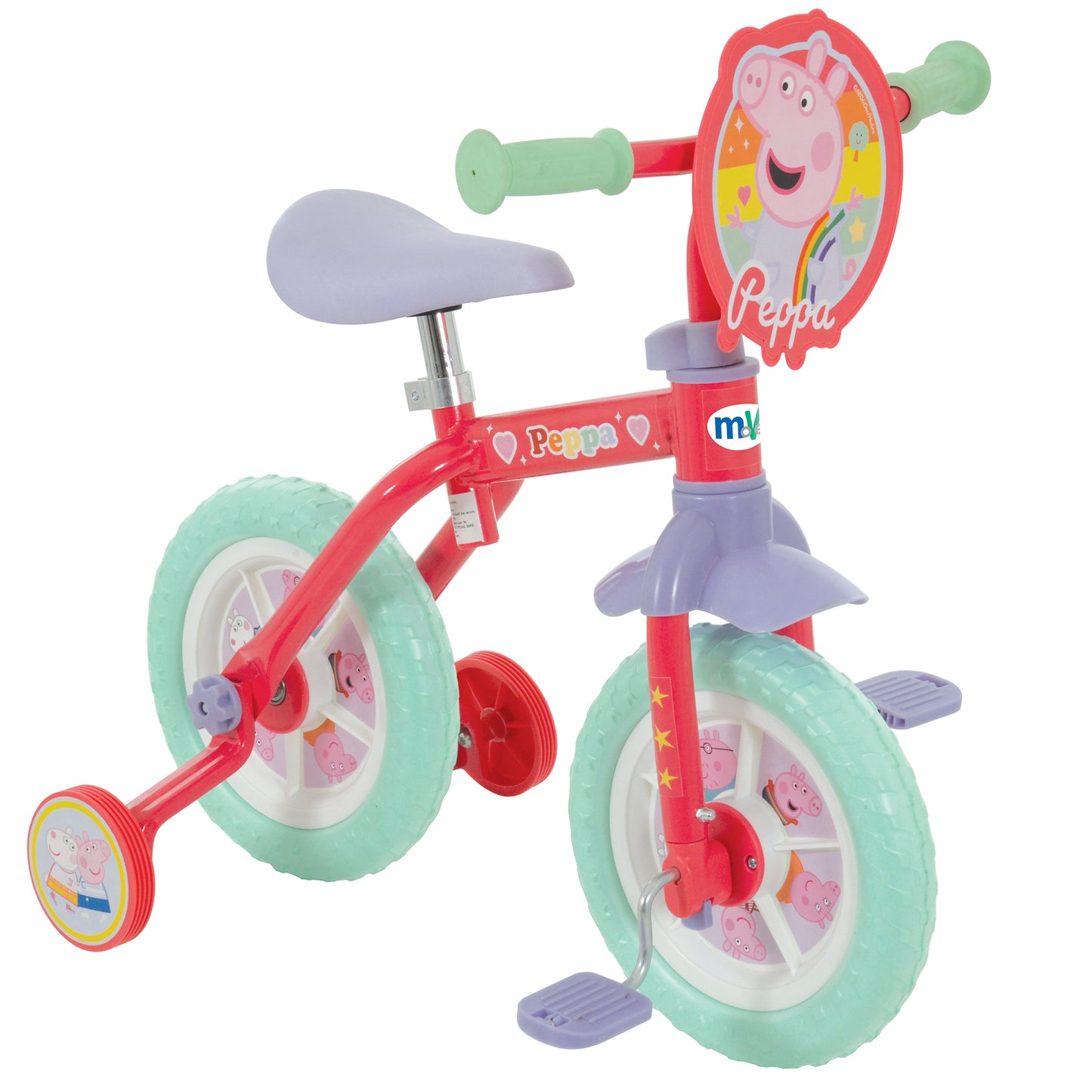 MV Peppa Pig My First 2 in 1 10" Training Bike