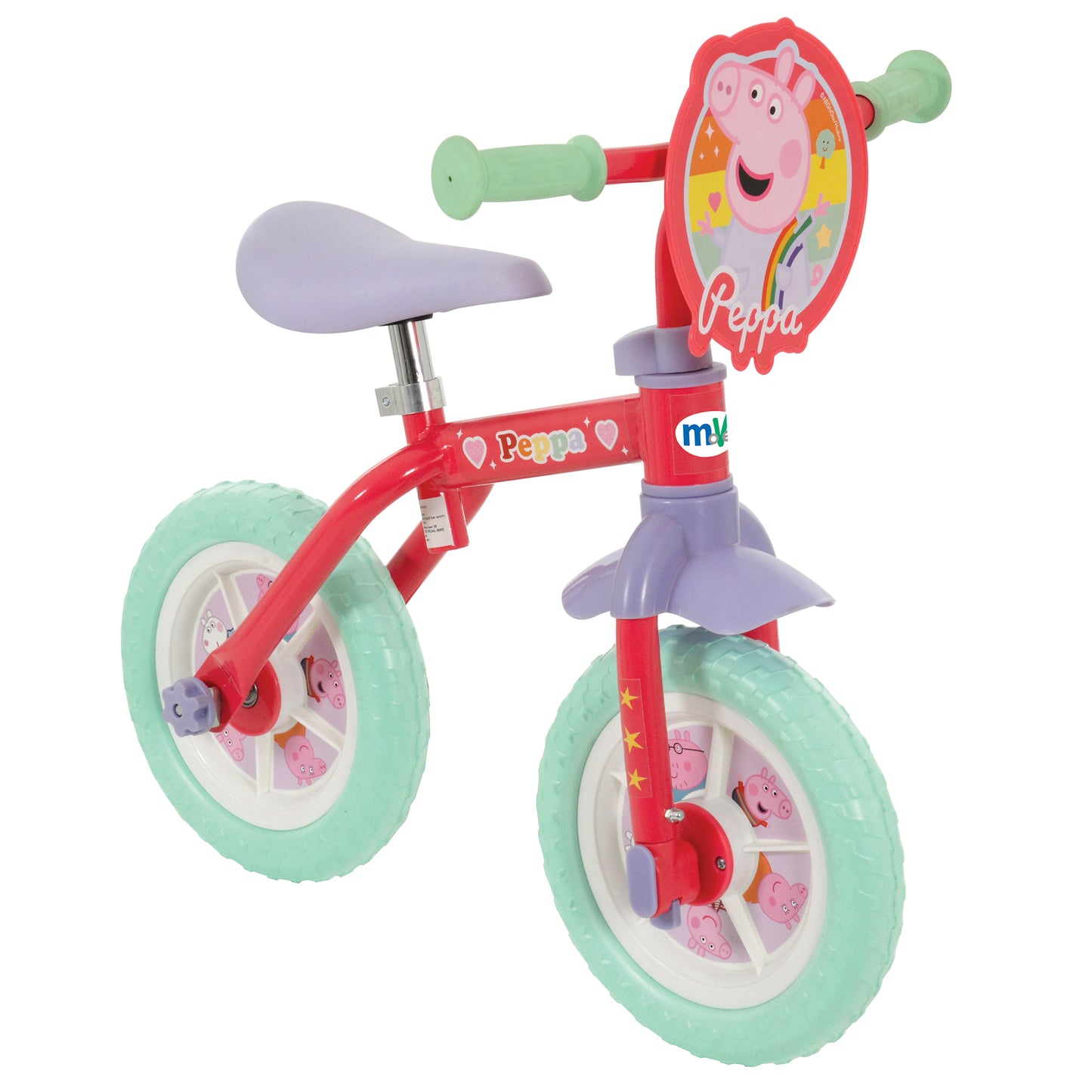 MV Peppa Pig My First 2 in 1 10" Training Bike