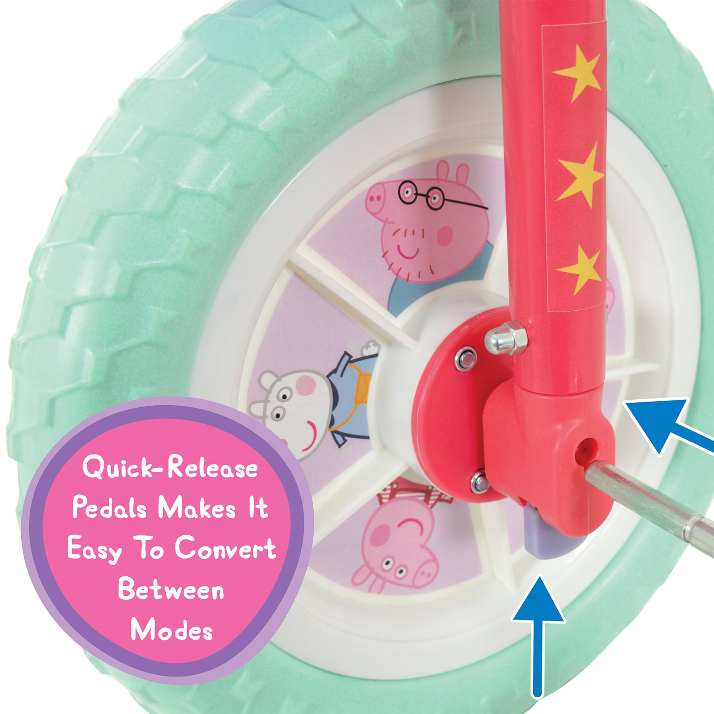 MV Peppa Pig My First 2 in 1 10" Training Bike