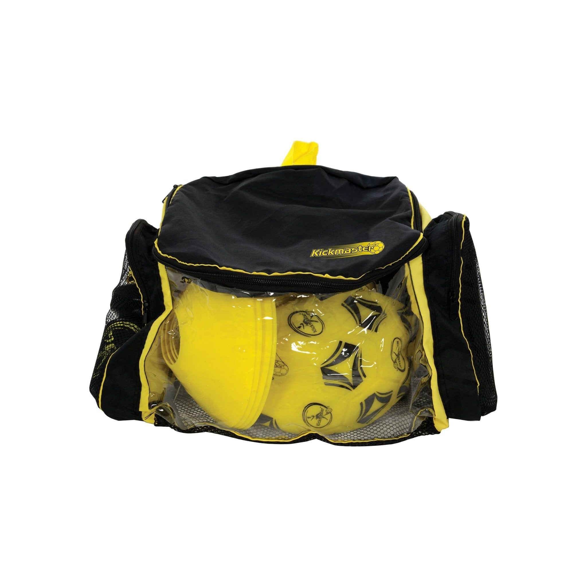 Kickmaster - Zaino Da Allenamento Con Set Completo: Pallone, Coni E Bottiglia