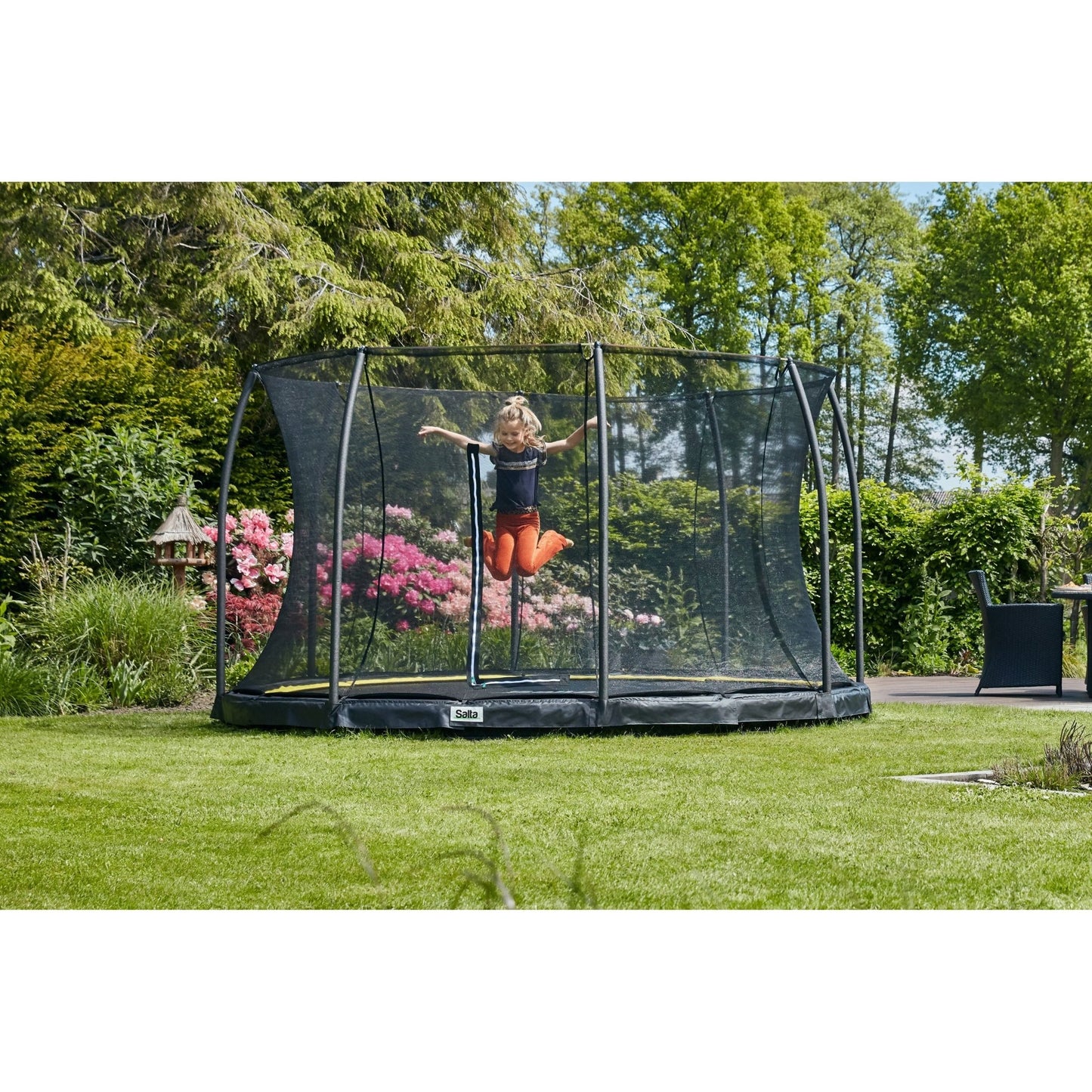 Salta Comfort Edition Inground Round Trampoline With Enclosure