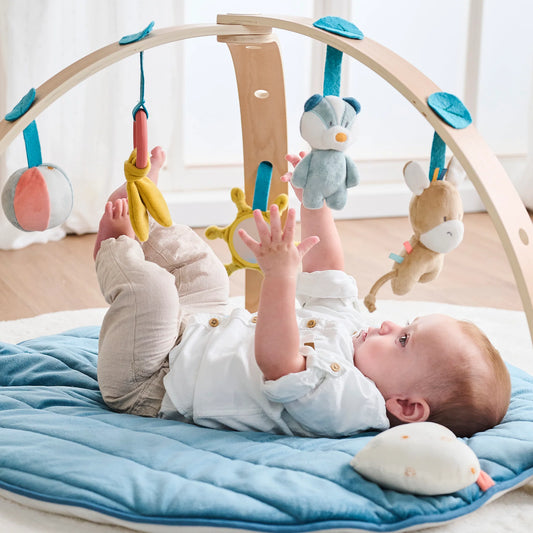 Nattou - Felix and Leo - Playmat With Wooden Arch