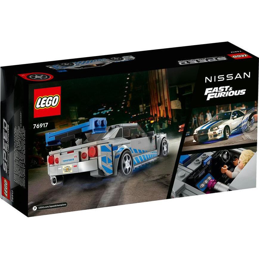 Lego Speed Champions 76917 2 Fast 2 Furious Nissan Skyline GT-R (R34)