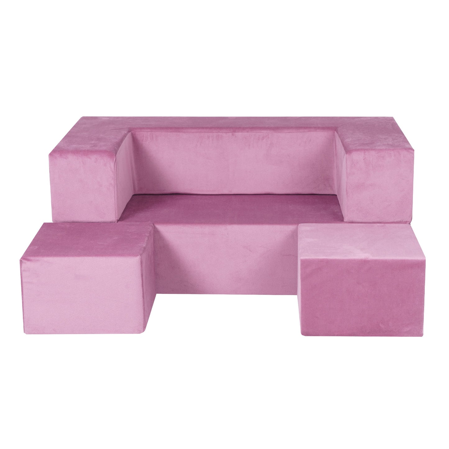 Meow Baby Velvet Childrens Soft Play Sofa Chair & Fold Out Bed