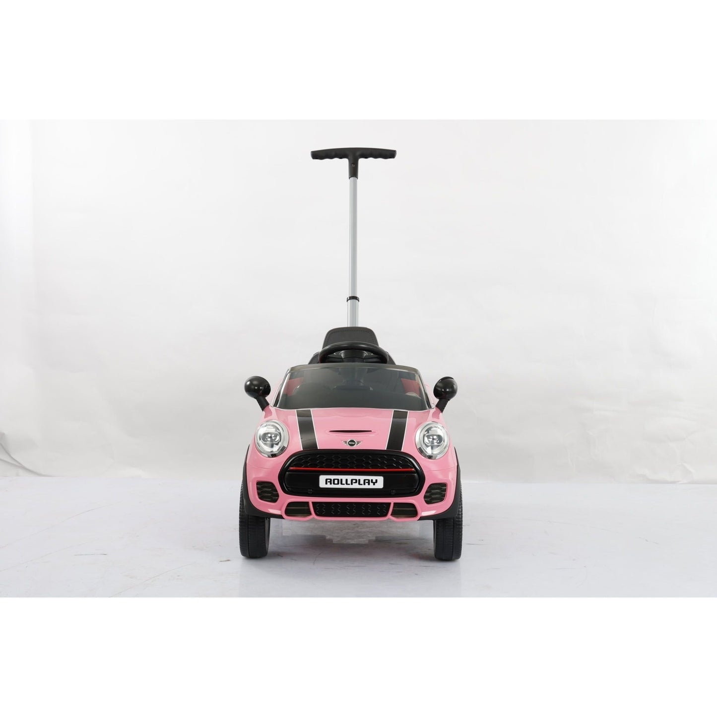 Mini Cooper Play Push Car with Parental Handle - Pink - The Online Toy Shop - Ride On Toy - 1