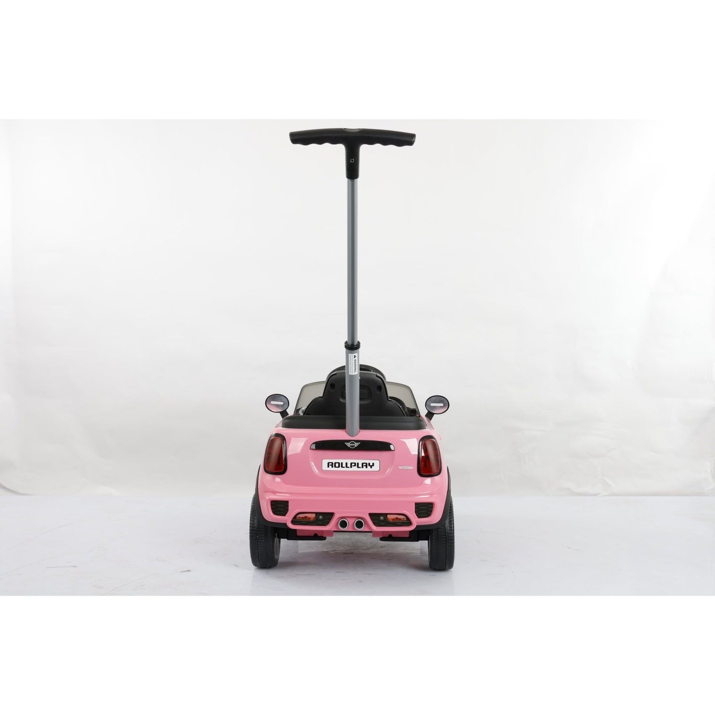 Mini Cooper Play Push Car with Parental Handle - Pink - The Online Toy Shop - Ride On Toy - 6