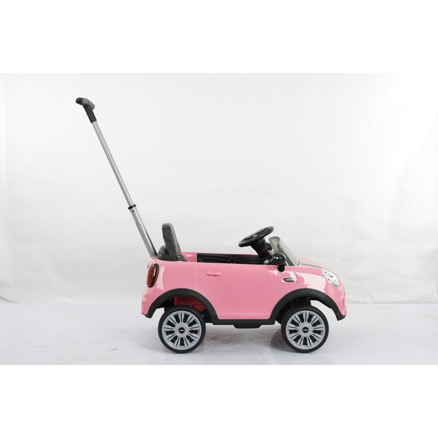 Mini Cooper Play Push Car with Parental Handle - Pink - The Online Toy Shop - Ride On Toy - 8