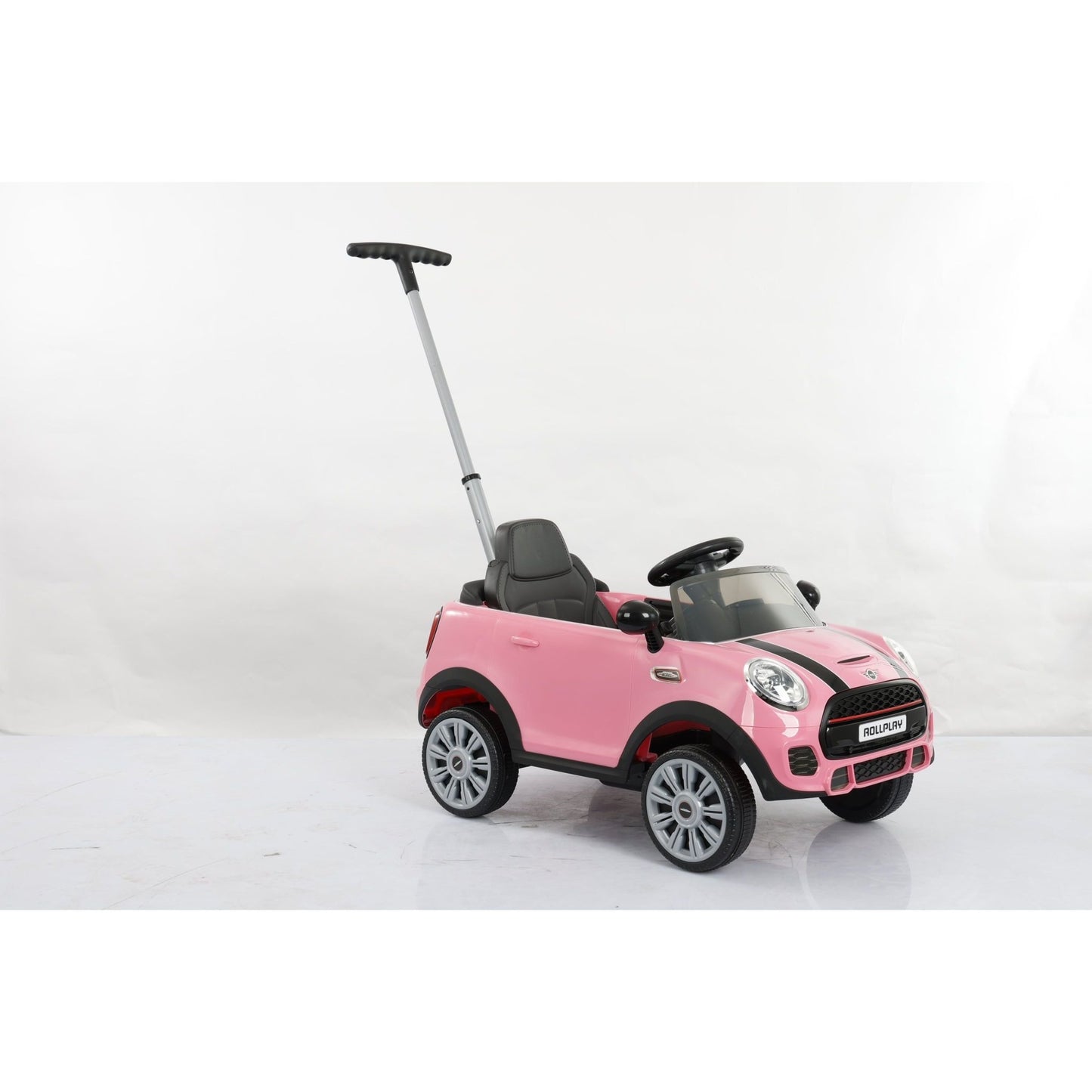 Mini Cooper Play Push Car with Parental Handle - Pink - The Online Toy Shop - Ride On Toy - 9