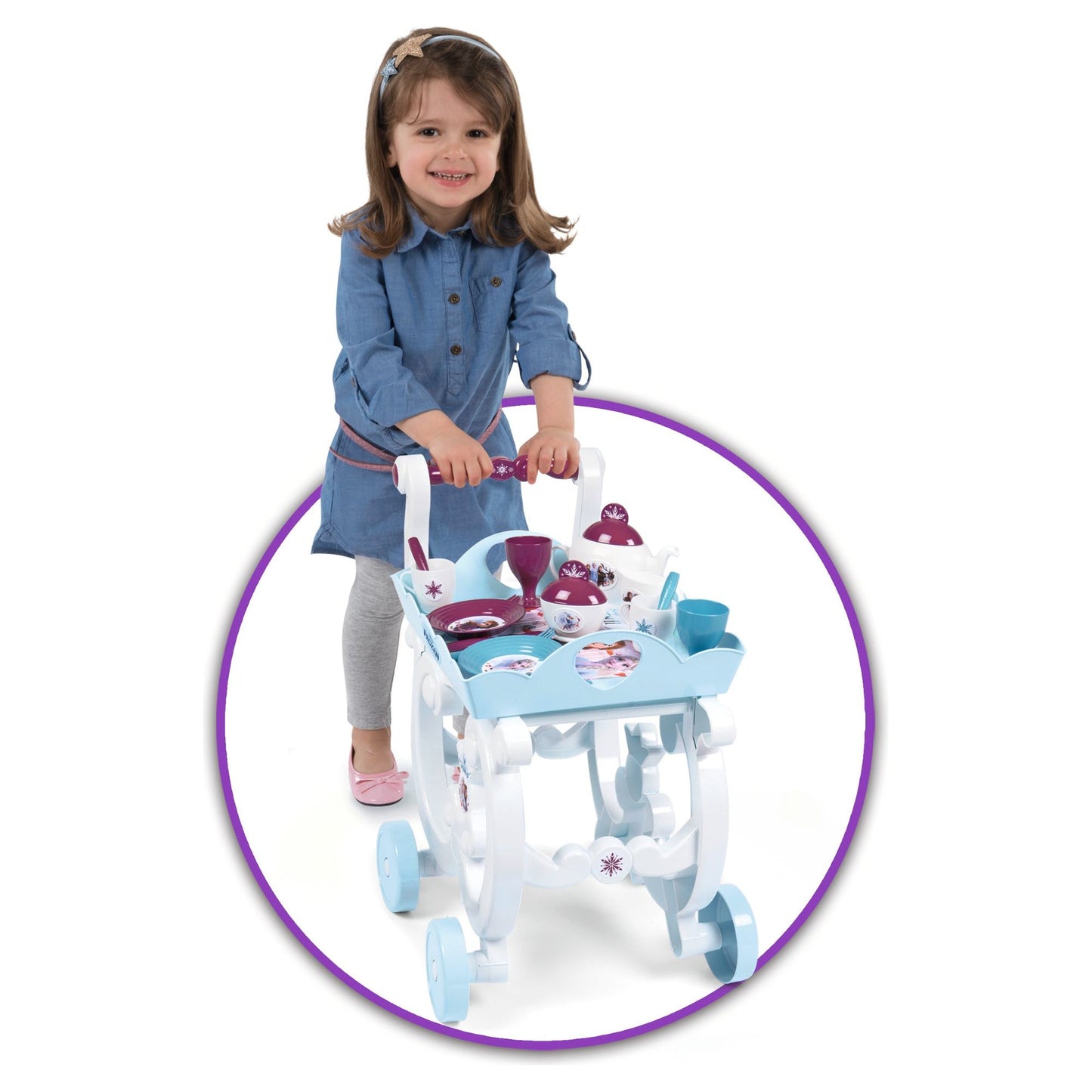 Smoby Frozen XL Tea Trolley - 3 Years +