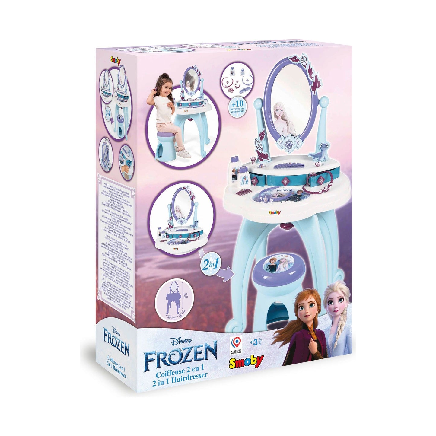 Smoby Frozen 2in1 Dressing Table - 3 Years +