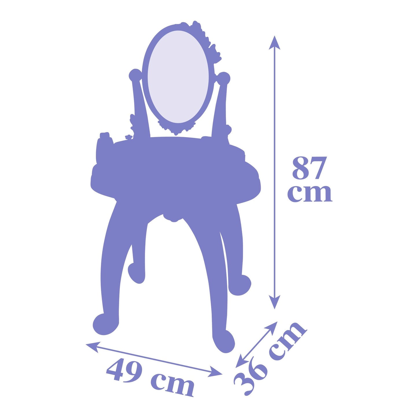 Smoby Frozen 2in1 Dressing Table - 3 Years +