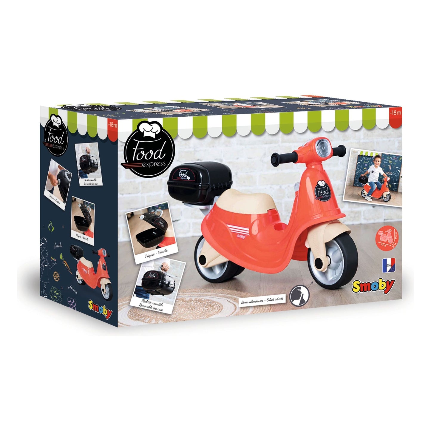 Smoby Food Express Scooter Ride-On - 18 Mths +